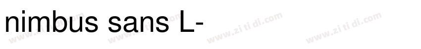 nimbus sans L字体转换